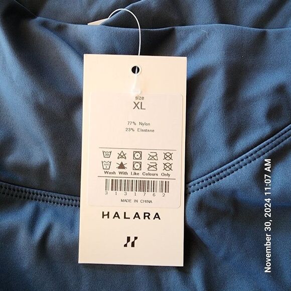 Halara Womens Skirt XL Blue Pull On Mini Skort Shorts Pocket Pleated New w/ Tags - Picture 10 of 14